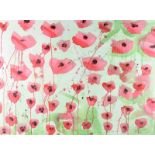 Jayne Taylor - POPPIES - Oil on Canvas - 48 x 36 inches - Signed