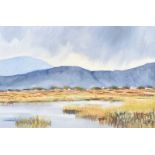 James Scott, HRUA - REEDS BY THE WATERS EDGE - Oil on Canvas - 12 x 18 inches - Signed