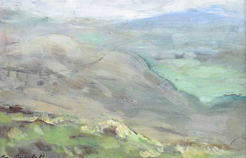 Con Campbell - THE WICKLOW GAP - Mixed Media on Slate - 8 x 12 inches - Signed