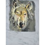 Con Campbell - LOAN WOLF - Oil on Board - 12 x 9 inches - Signed