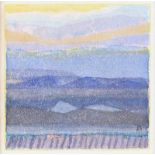 Colin Middleton, RHA RUA - MOUNTAIN LOUGH - Watercolour Drawing - 3 x 3 inches - Signed in Monogram