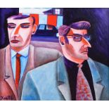 Graham Knuttel - THE BODYGUARDS - Oil on Canvas - 22 x 26 inches - Signed