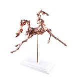 Irish School - PRANCING HORSE - Twisted Copper Sculpture - 17 x 15 inches - Unsigned