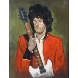 Con Campbell - GARY MOORE FROM THE LEGEND SERIES - Oil on Canvas - 30 x 24 inches - Signed