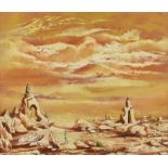 Daniel O'Neill - ELIJAH IN THE WILDERNESS - Oil on Board - 19 x 23 inches - Signed