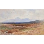 Joseph William Carey, RUA - SLIEVE DONARD, COUNTY DOWN - Watercolour Drawing - 8 x 14 inches -