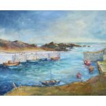 A. Graham - BALLINTOY HARBOUR, COUNTY ANTRIM - Oil on Board - 16 x 20 inches - Signed