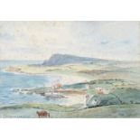 John Carey - PORTBALLINTRAE - Watercolour Drawing - 8 x 11.5 inches - Signed