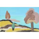 Markey Robinson - PATH TO THE SHORE - Gouache on Board - 6 x 9 inches - Signed