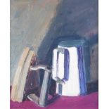 Brian Ballard, RUA - STILL LIFE, IRON & WATER JUG - Oil on Canvas - 12 x 10 inches - Signed