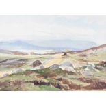 Theo J. Gracey, RUA - VIEW IN WEST OF IRELAND - Watercolour Drawing - 10 x 14 inches - Signed