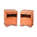 PAIR OF ART DECO BEDSIDE PEDESTALS