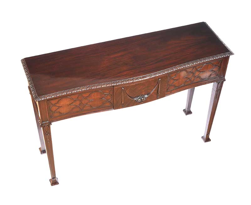 ANTIQUE MAHOGANY CONSOLE TABLE - Image 2 of 8