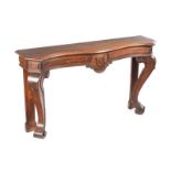 WILLIAM IV MAHOGANY CONSOLE TABLE