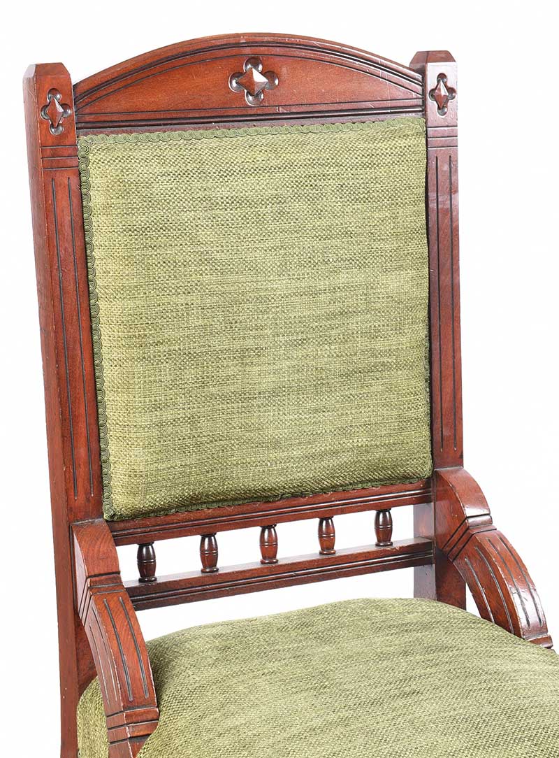 VICTORIAN MAHOGANY SIDE CHAIR - Image 2 of 5