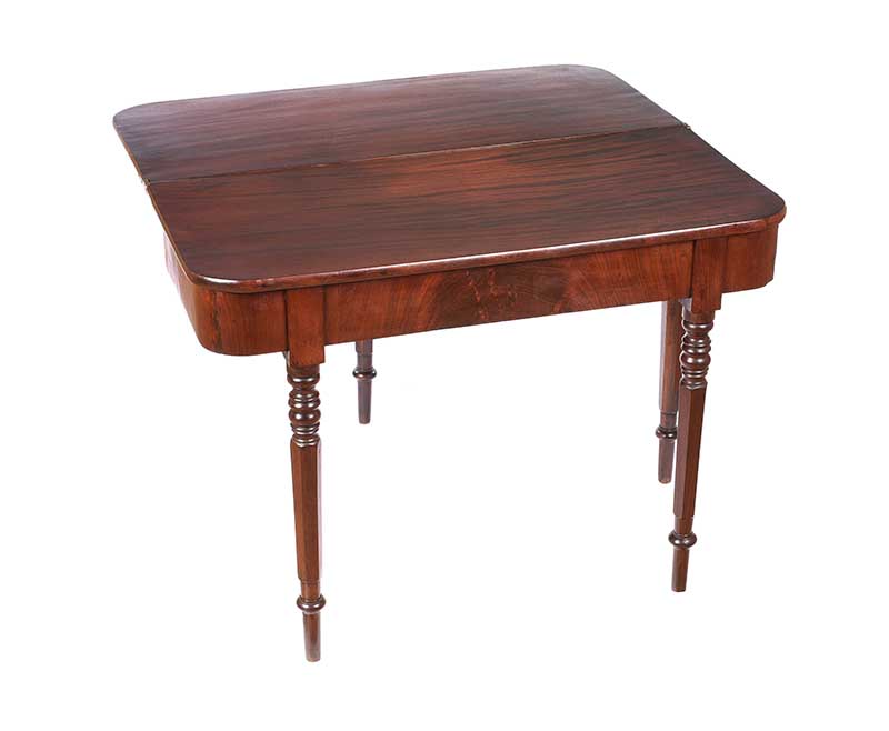 WILLIAM IV TURN OVER LEAF MAHOGANY TEA TABLE - Image 3 of 6