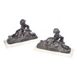 PAIR OF REGENCY FIGURE BOOKENDS