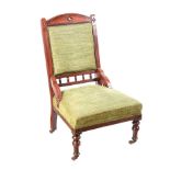 VICTORIAN MAHOGANY SIDE CHAIR