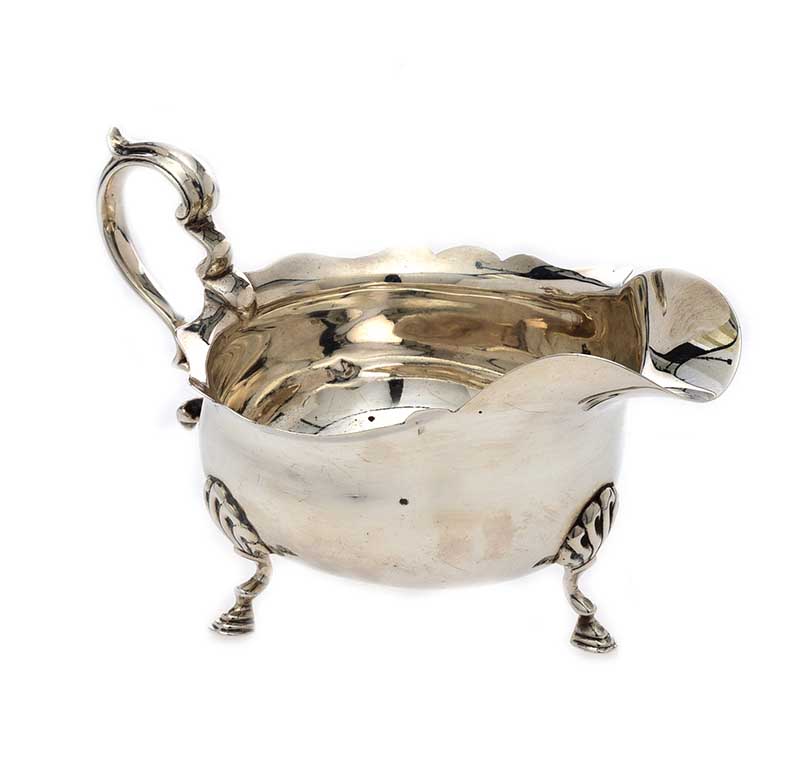 SILVER SAUCE BOAT