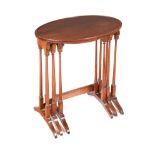 EDWARDIAN MAHOGANY NEST OF TABLES