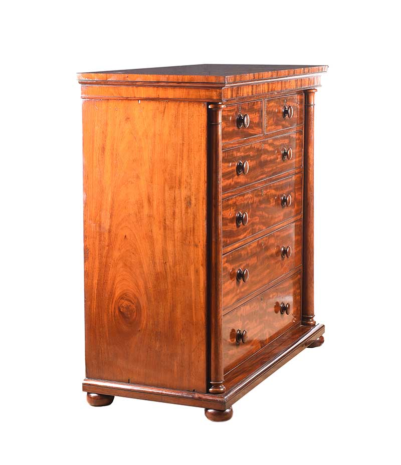 WILLIAM IV MAHOGANY CHEST OF DRAWERS - Image 6 of 6