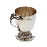 IRISH SILVER CHRISTENING MUG