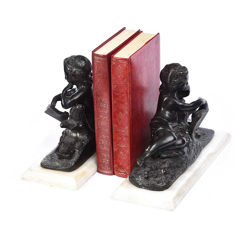 PAIR OF REGENCY FIGURE BOOKENDS - Image 5 of 5