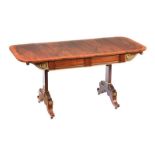 VERY FINE REGENCY ROSEWOOD SOFA TABLE