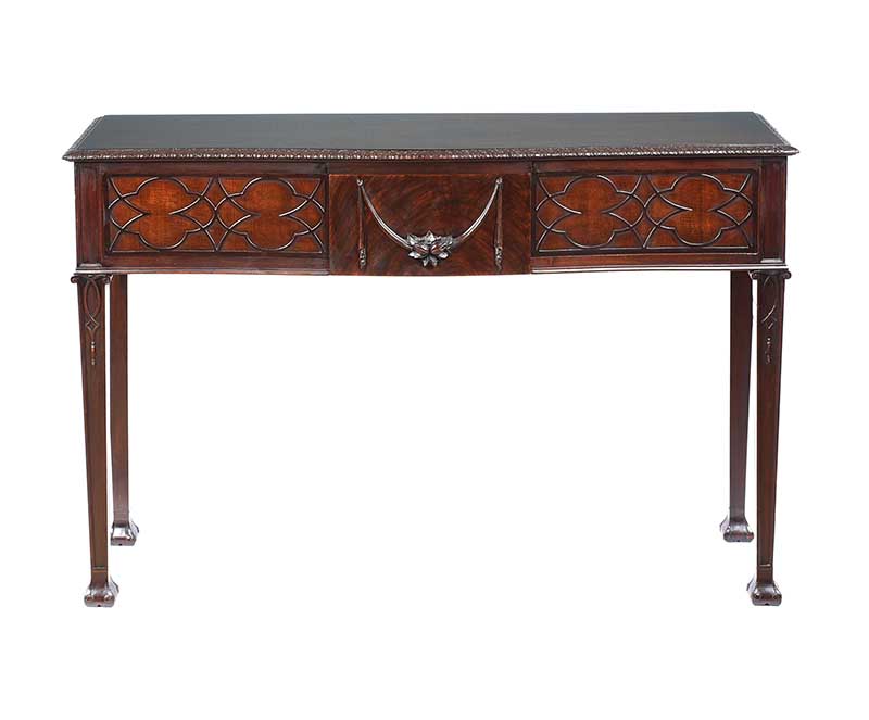 ANTIQUE MAHOGANY CONSOLE TABLE - Image 7 of 8