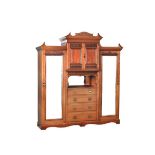 EDWARDIAN MAHOGANY PRINCESS WARDROBE