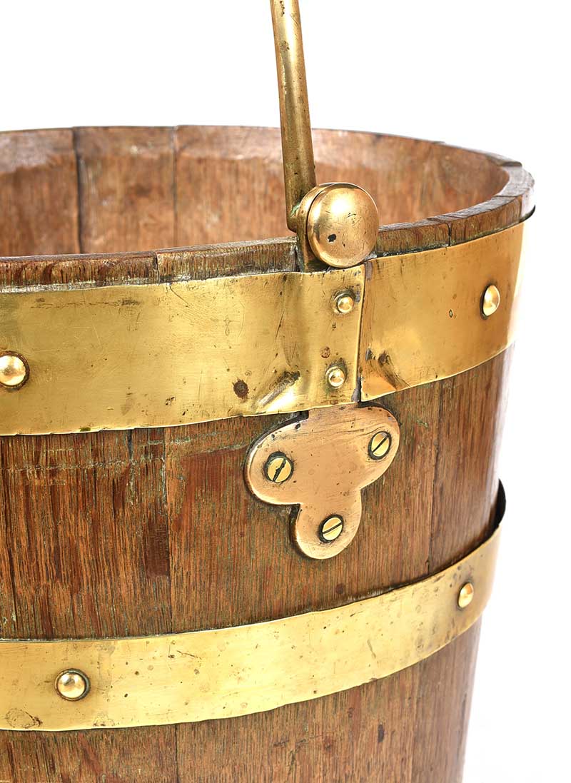 BRASS BOUND LOG BUCKET - Image 3 of 3