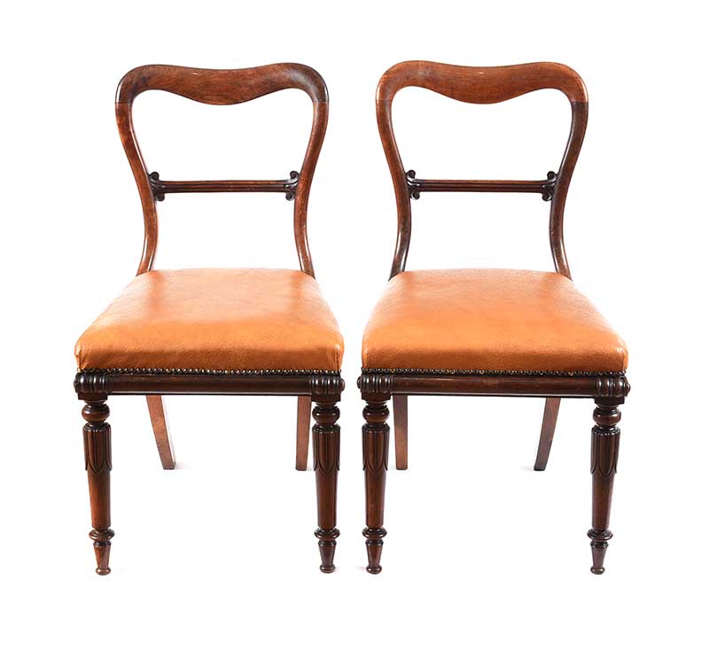 PAIR OF VICTORIAN MAHOGANY SIDE CHAIRS - Image 6 of 7