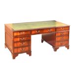 MAHOGANY PEDESTAL DESK