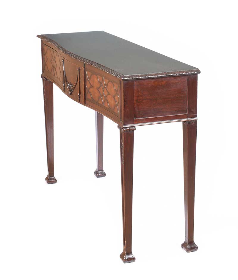 ANTIQUE MAHOGANY CONSOLE TABLE - Image 8 of 8