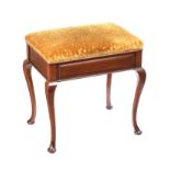 MAHOGANY PIANO STOOL