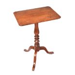 GEORGIAN MAHOGANY SNAP TOP LAMP TABLE