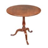 GEORGIAN MAHOGANY SNAP TOP LAMP TABLE