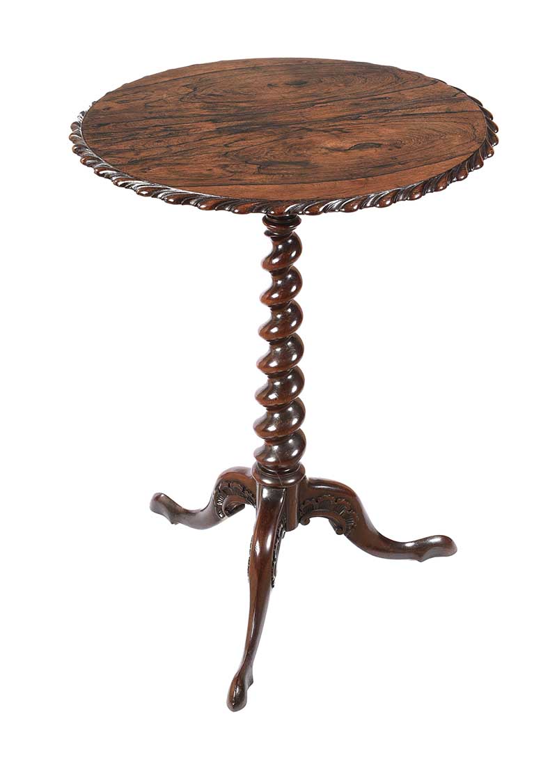 ANTIQUE ROSEWOOD LAMP TABLE