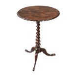 ANTIQUE ROSEWOOD LAMP TABLE