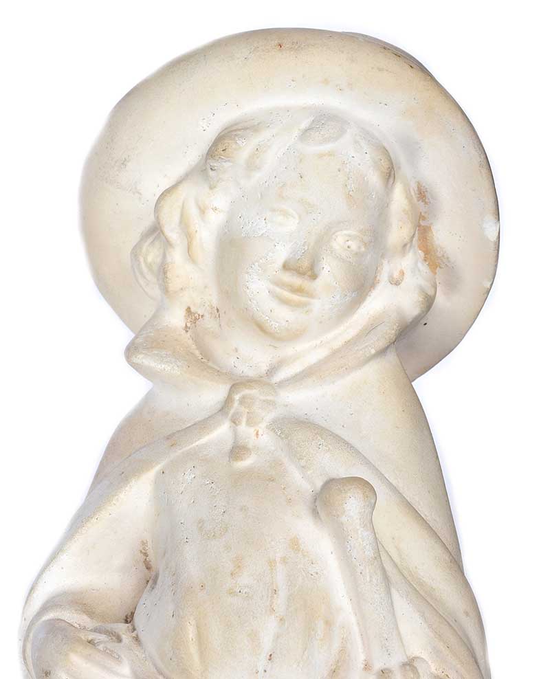 PAIR OF VICTORIAN PLASTER FIGURES - Image 2 of 5