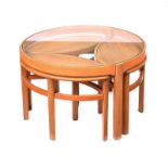 NINETEEN SEVENTIES TEAK NEST OF TABLES