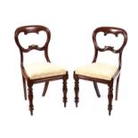 PAIR OF VICTORIAN MAHOGANY SIDE CHAIRS
