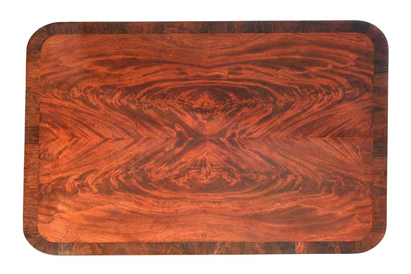 FINE WILLIAM IV FEATHERED MAHOGANY COFFEE TABLE - Image 3 of 5