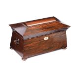 REGENCY ROSEWOOD TEA CADDY