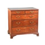 GEORGIAN MAHOGANY CHEST OF DRAWERS