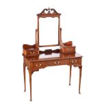 EDWARDIAN MAHOGANY DRESSING TABLE