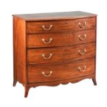 REGENCY MAHOGANY BOW FRONT CHEST