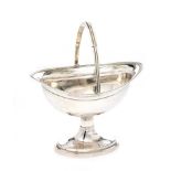 IRISH SILVER BOAT SHAPED SUGAR BOWL