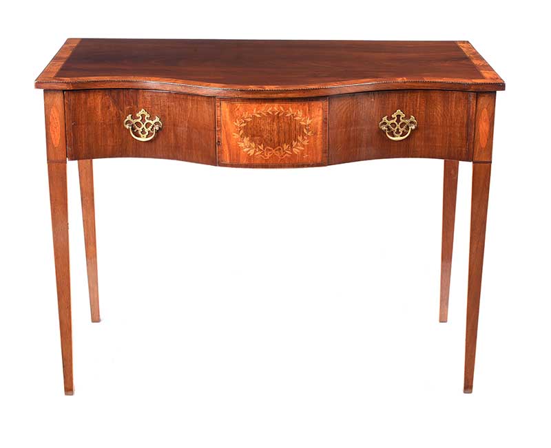 ANTIQUE SHERATON STYLE SIDE TABLE - Image 7 of 8