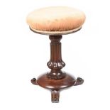 WILLIAM IV REVOLVING PIANO STOOL